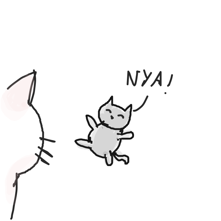 Drawing in Newborn Cat by not a weeb