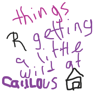 Drawing in What's Going On Here? by Zuniga