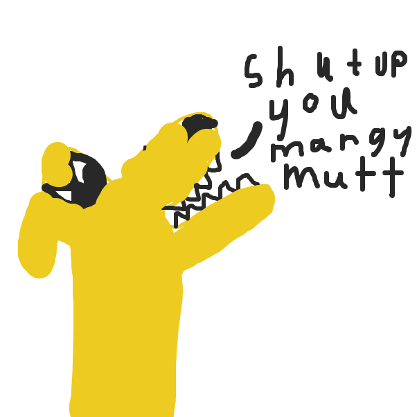 Drawing in Polite Cat & Dirty Dog Fightin` Crime 2gthr4vr by SellOut267