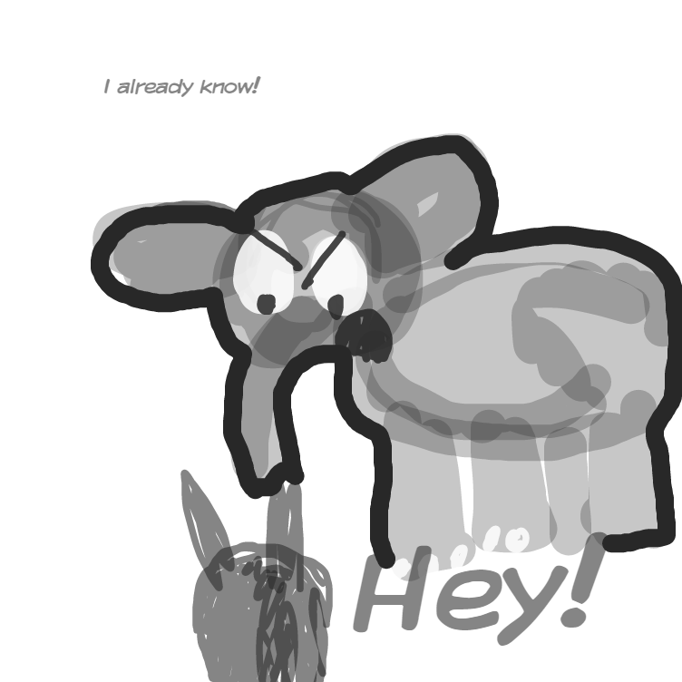 No offense I just decided he needed an antagonist  - Online Drawing Game Comic Strip Panel by HaileyS