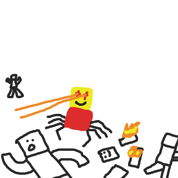  - Online Drawing Game Comic Strip Panel by HiveMind