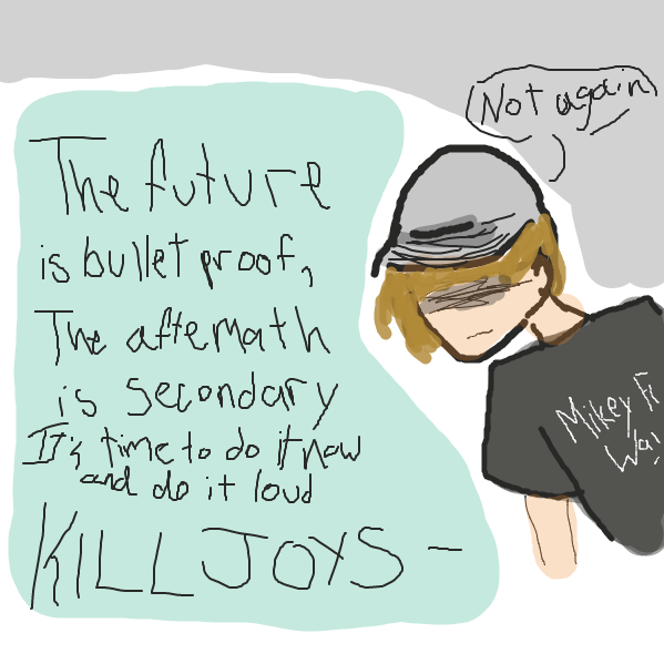 2005 Mikey seeing that Danger Days has surfaced yet again. - Online Drawing Game Comic Strip Panel by PING