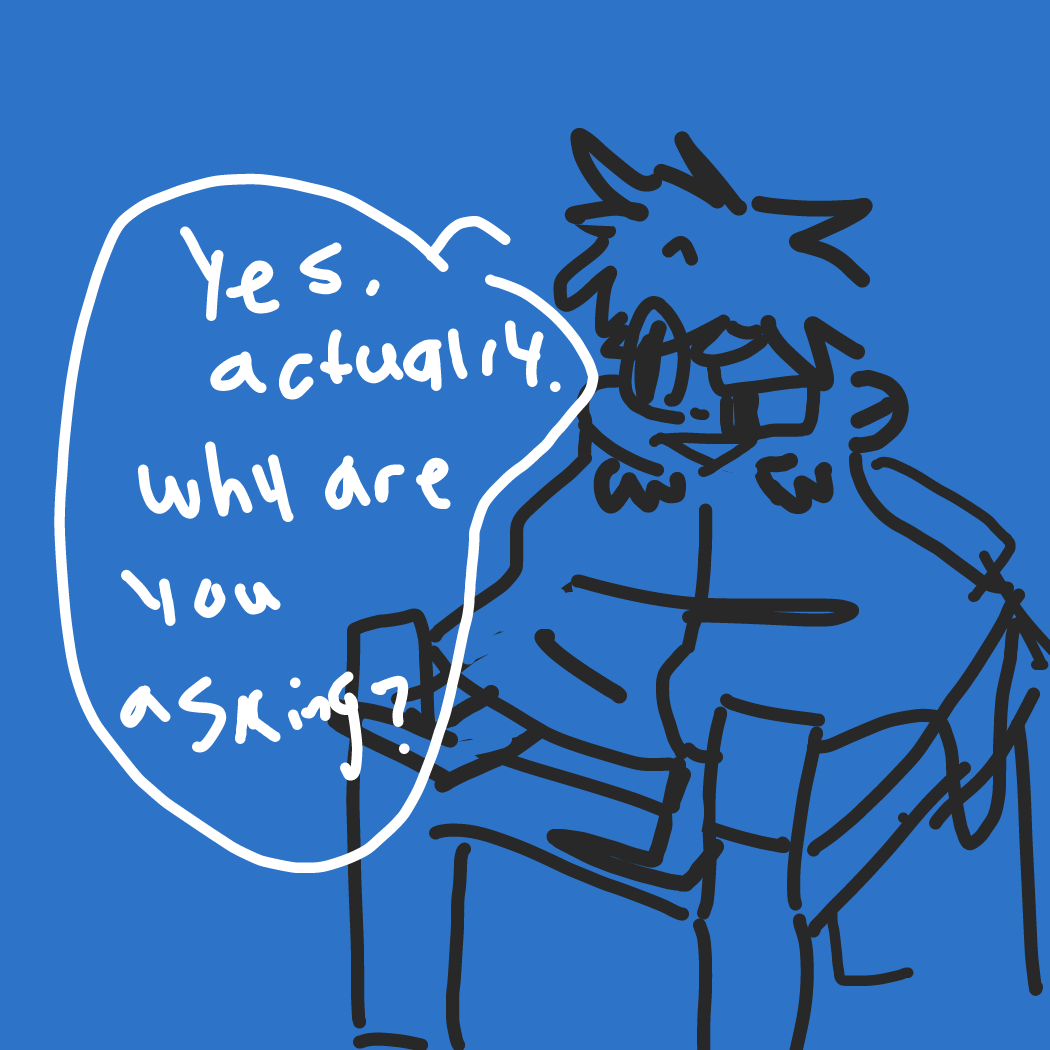 If it's hard to see, he/she is in a blanket. They're using their hands so hold it at the top. - Online Drawing Game Comic Strip Panel by Mangosteen