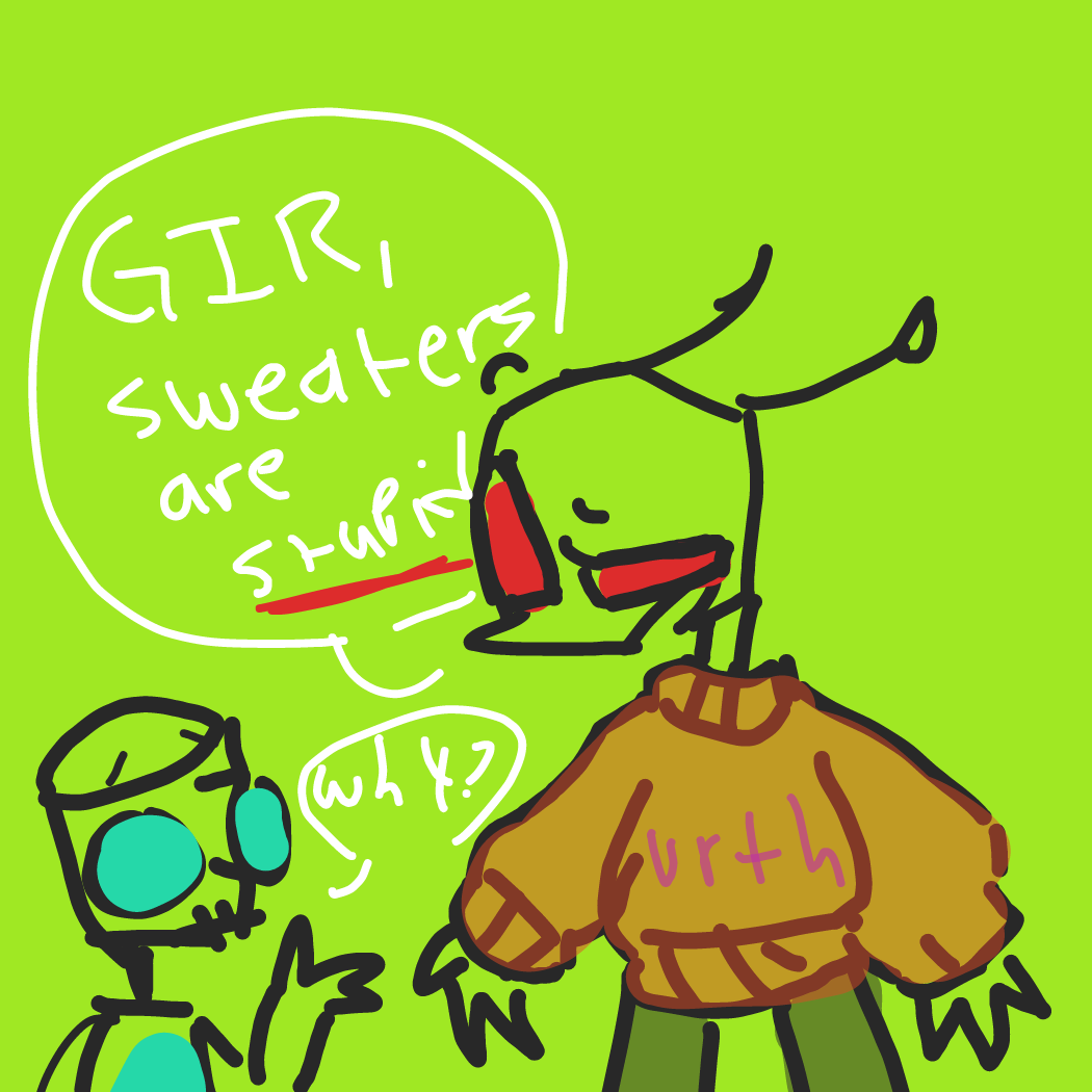 Look up invader zim if you don't get it :D - Online Drawing Game Comic Strip Panel by Mangosteen