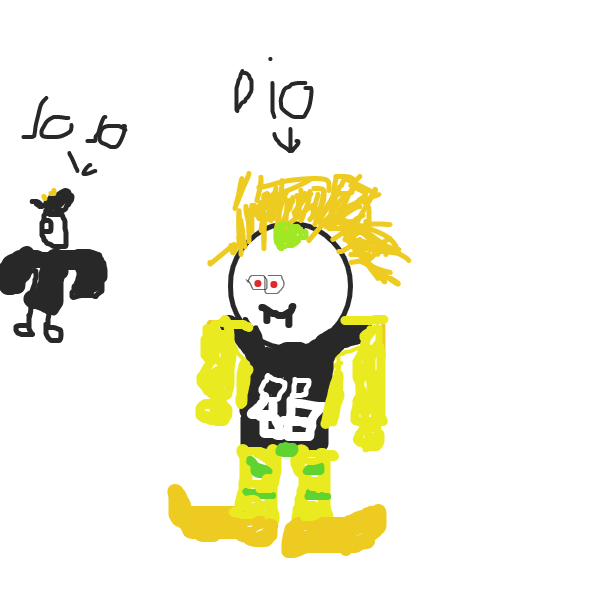 dio staring at jotaro... - Online Drawing Game Comic Strip Panel by NoName558