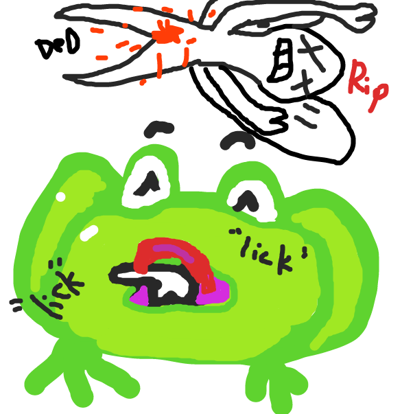 Drawing in Fergus Frog by Dembzi