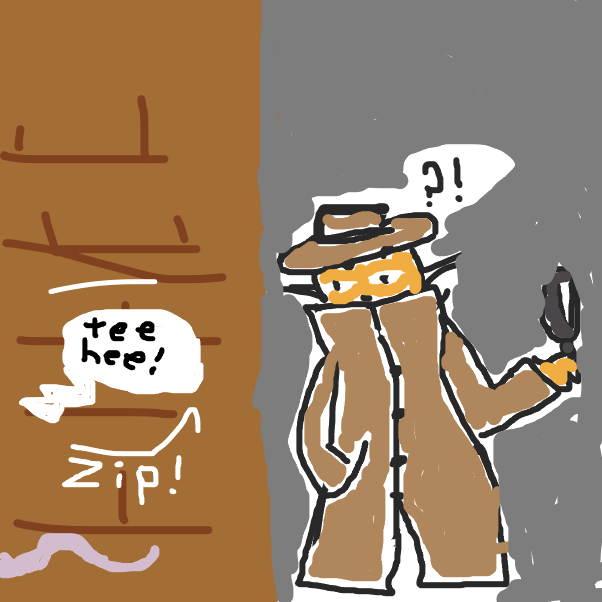 ...hears a familiar noise... - Online Drawing Game Comic Strip Panel by timon