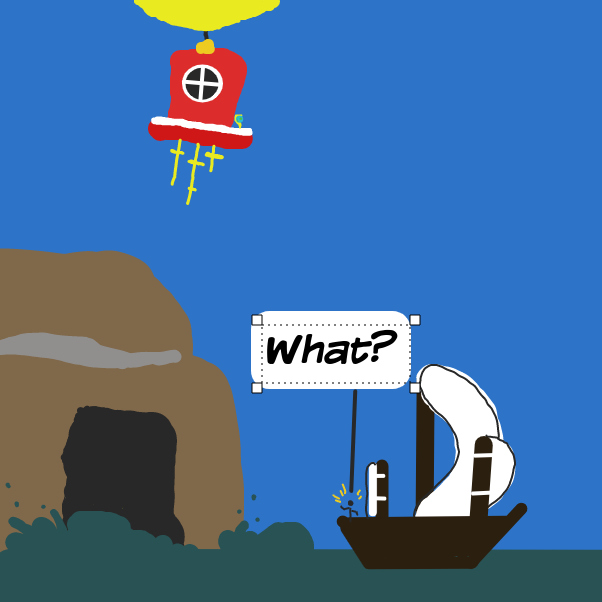 S O  L E T  U S  J U M P  I N T O  T H E  A I R - Online Drawing Game Comic Strip Panel by CatLettuce