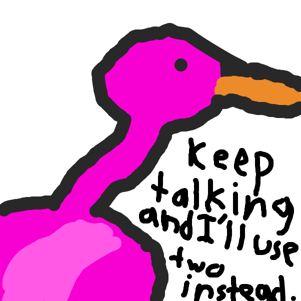 Drawing in Freddy Flamingo by CatLettuce