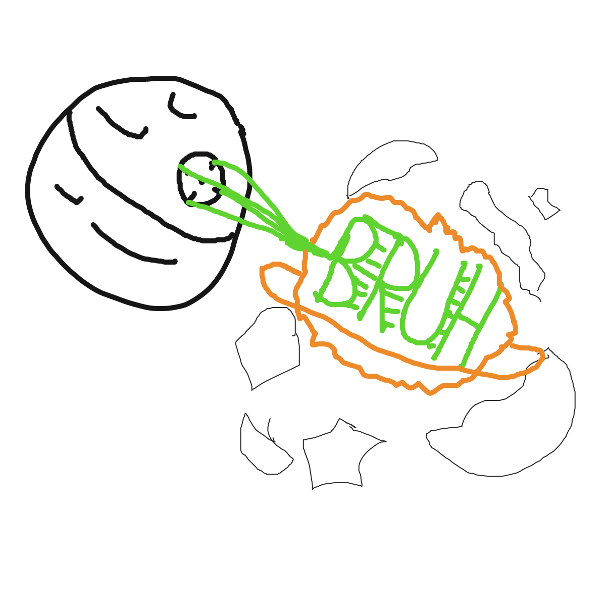 Bruh - Online Drawing Game Comic Strip Panel by CluelessArtist