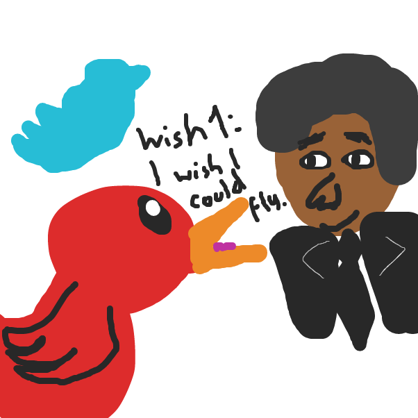 Bernie finally gets his wish. - Online Drawing Game Comic Strip Panel by sunshroomhatessun