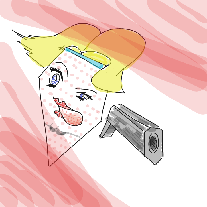 Super special secret agent shooting technique! - Online Drawing Game Comic Strip Panel by ArelaEstudio