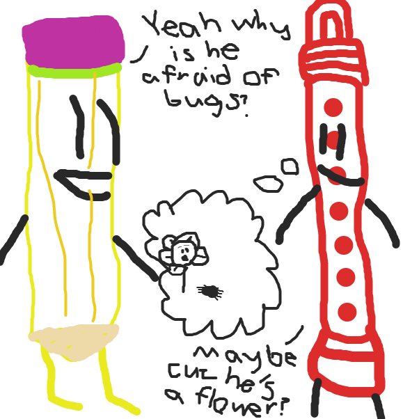 Drawing in Battle for Lego Island: Scribbles/Recorder Scene by TheButterFlower