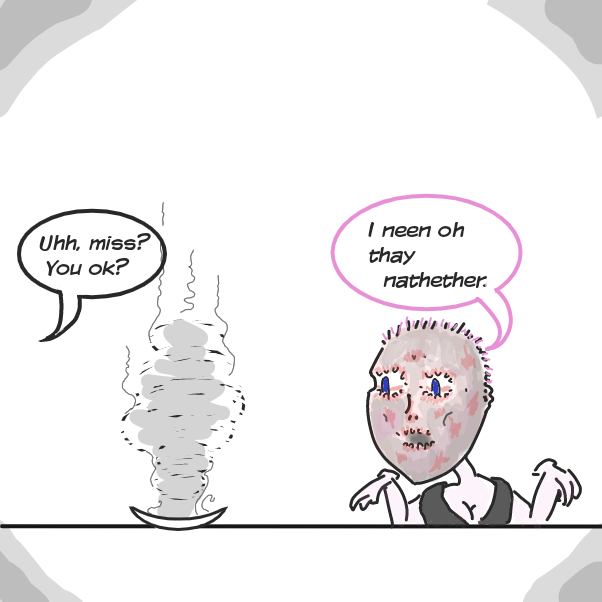 Drawing in "I mean, OK. Whatever..." by Wizard Croissant