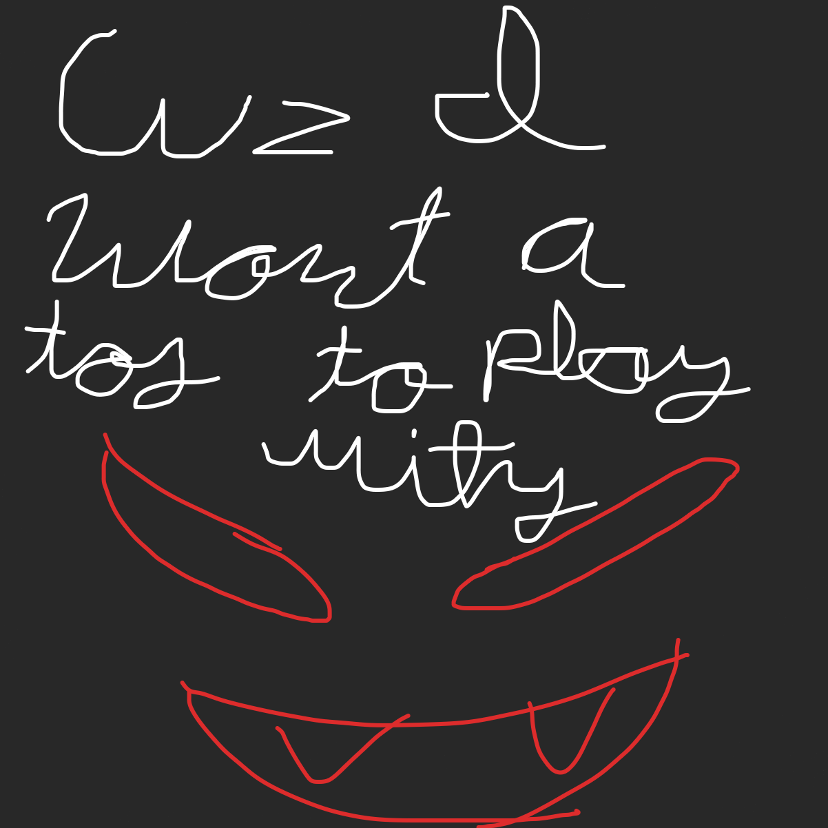 Drawing in I’m a monster  by Ember