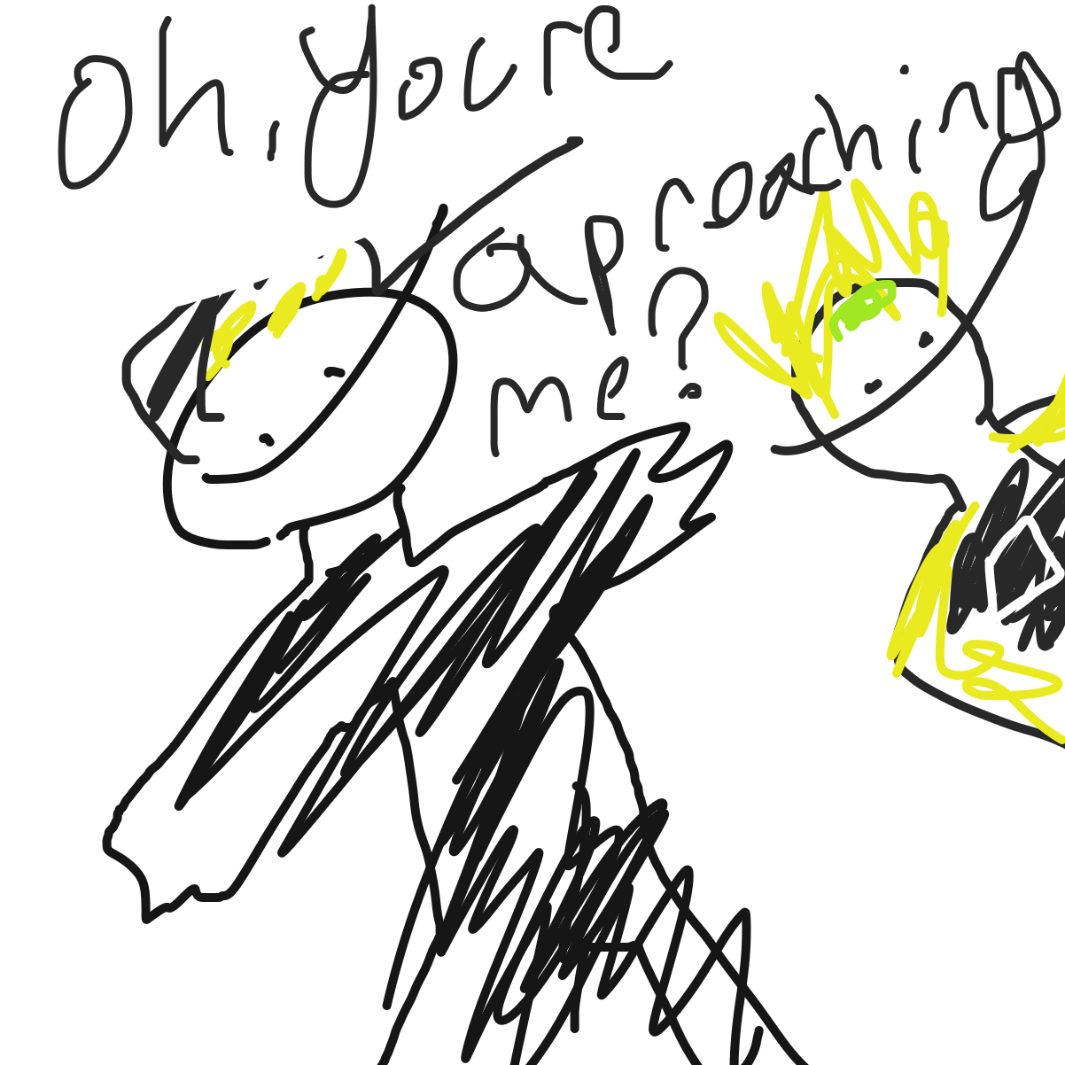 Drawing in anime scene by Anderson