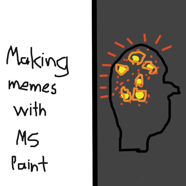 YES! Whoever who does the last panel HAS to say "making memes with PanelJam". Let's go fellow memers. - Online Drawing Game Comic Strip Panel by Allors