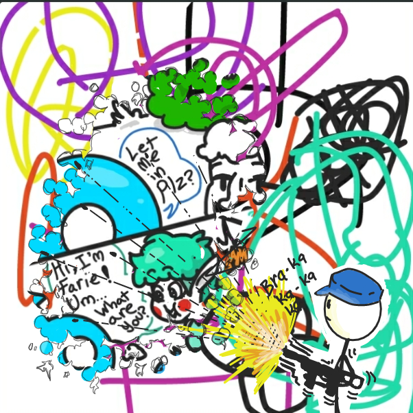  - Online Drawing Game Comic Strip Panel by Wizard Croissant