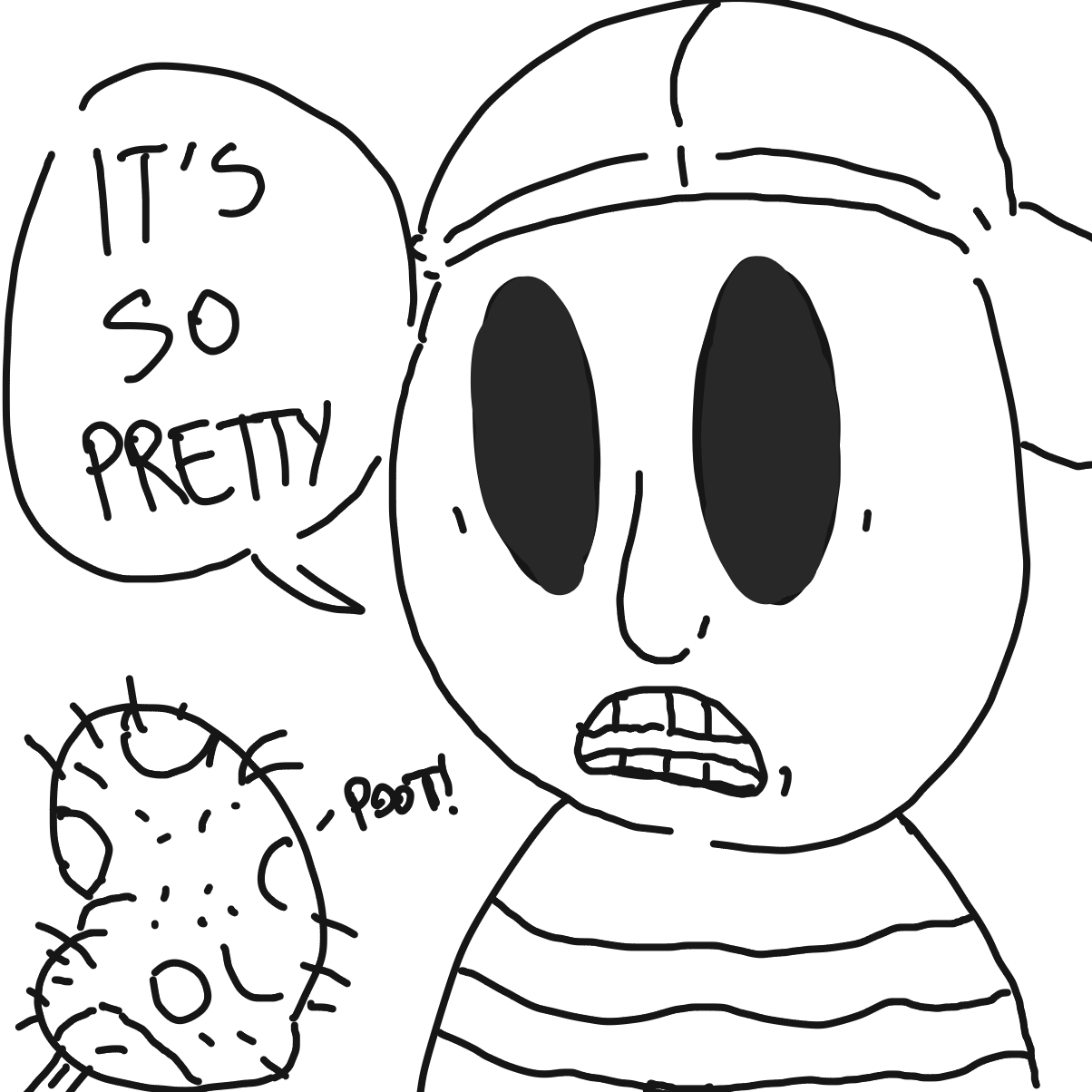 Drawing in Strange germs by Hab Oh