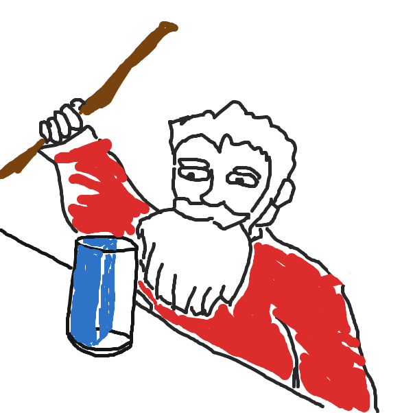 Moses got bored of parting the Red Sea. - Online Drawing Game Comic Strip Panel by Andreas