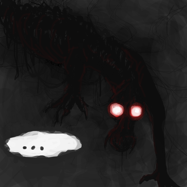 he's listening - Online Drawing Game Comic Strip Panel by Scalfiire