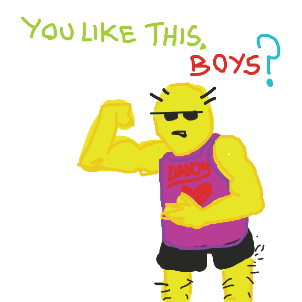 Drawing in Adventures of Muscle Man by jamdaddy