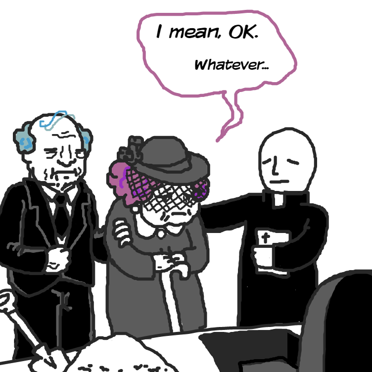 Drawing in "I mean, OK. Whatever..." by Delete