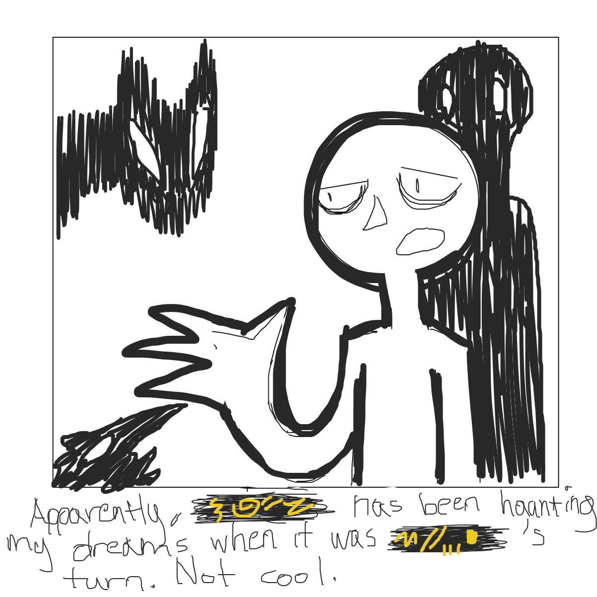 Drawing in Bedroom Monsters by CreativeGhost 