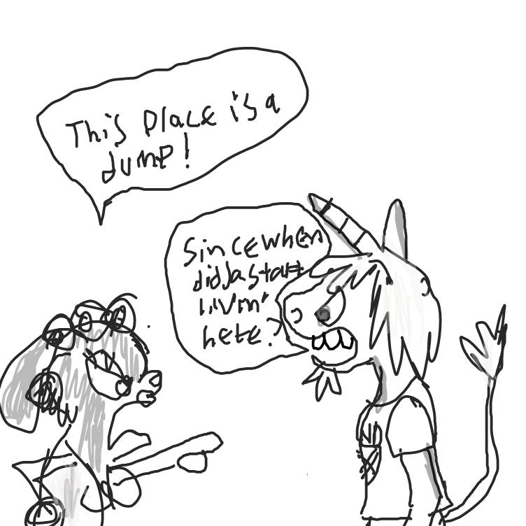 I liked the characters from my "Student Bodies" comic I decided to use them again! - Online Drawing Game Comic Strip Panel by HaileyS