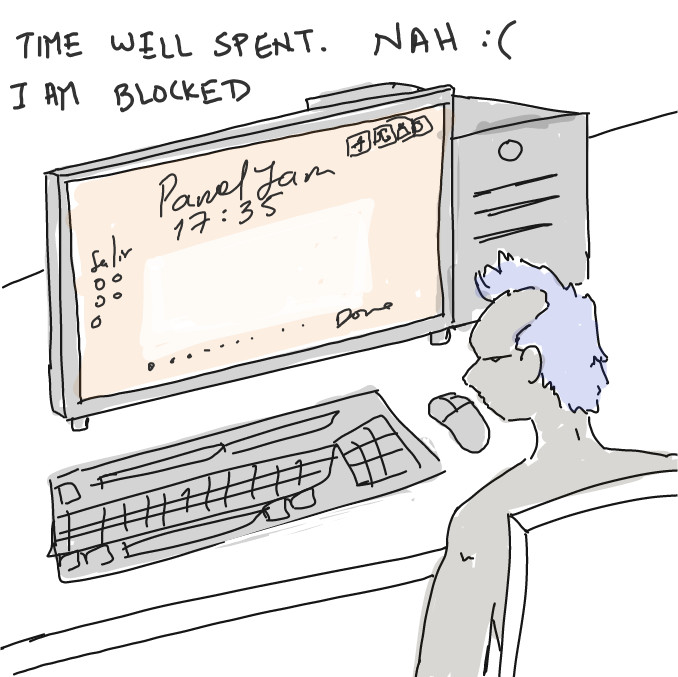 Drawing in Drawception by ArelaEstudio