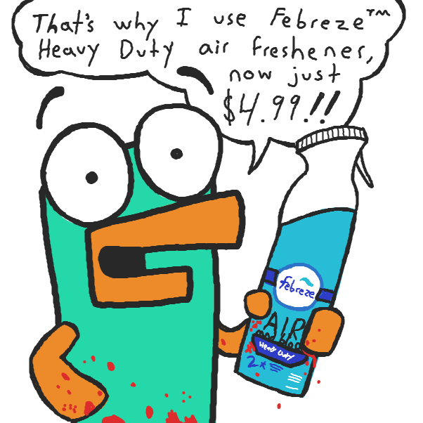 Drawing in Percy Platypus by Cheddar Teeth