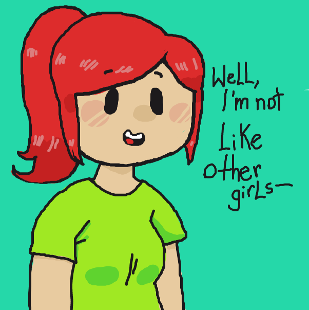 the girl is actually quirky :3 xD - Online Drawing Game Comic Strip Panel by cinish