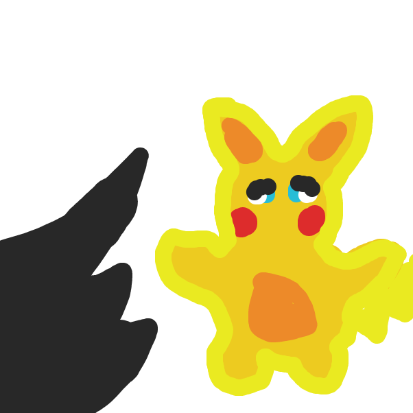 Pikachu vs Scary shadow claw - Online Drawing Game Comic Strip Panel by THAT1GUY500