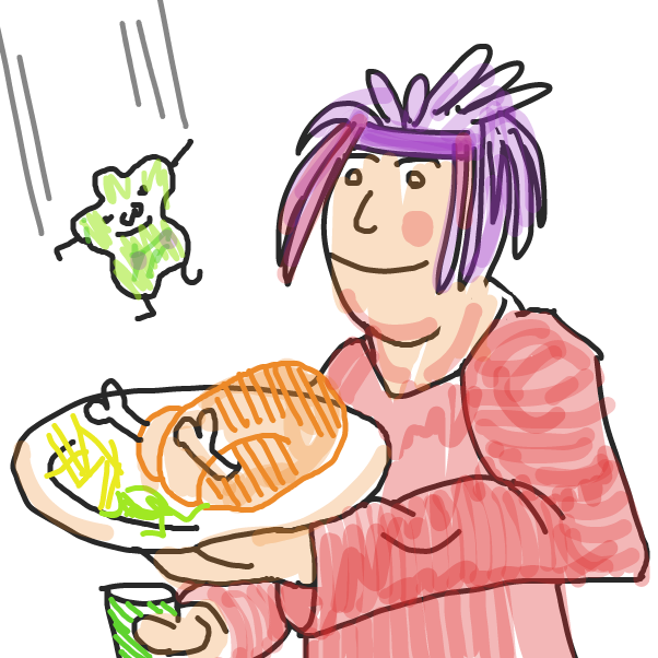 Drawing in Amobe by Spanky the B