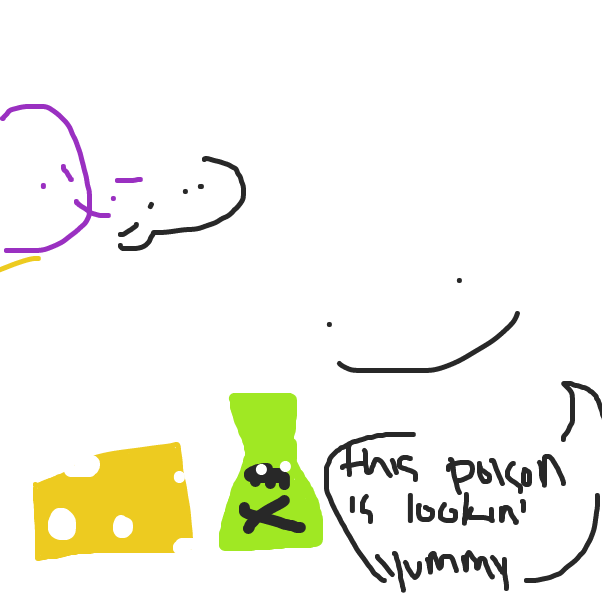 poison is yum yum in the tum tum - Online Drawing Game Comic Strip Panel by 0993