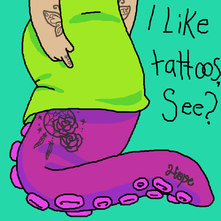 Drawing in Lil Comic by Delete