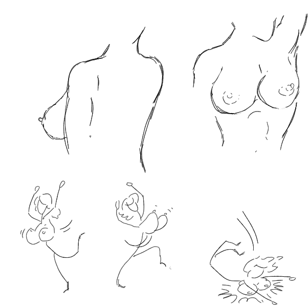 From mammary...er, memory. - Online Drawing Game Comic Strip Panel by Wizard Croissant