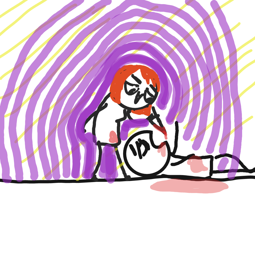 Drawing in The murder  by Rednightlights