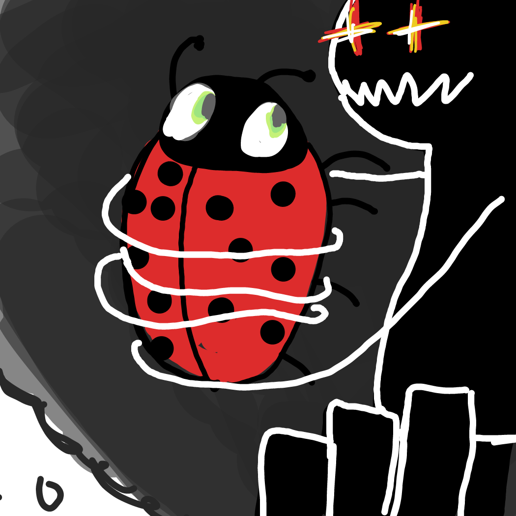 Drawing in Lucas Ladybug by Rednightlights