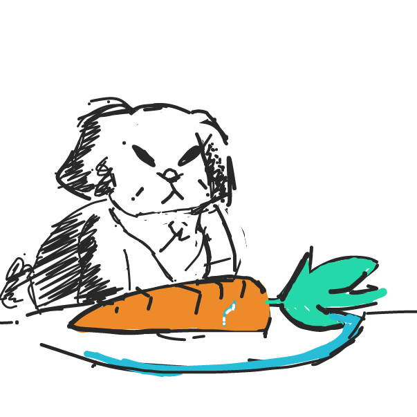 plate carrot - Online Drawing Game Comic Strip Panel by Walnutto