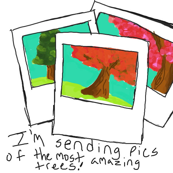 Drawing in Love your trees by KyBear