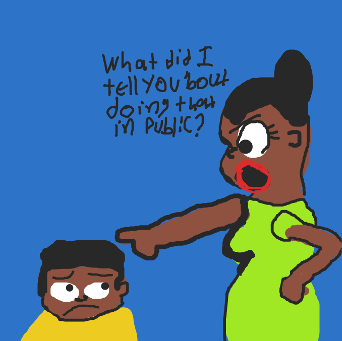 His mom catches him! - Online Drawing Game Comic Strip Panel by HaileyS