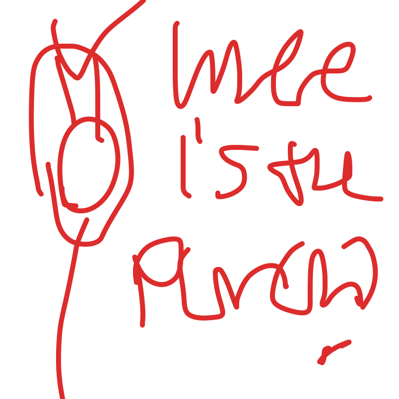 Red guy who is not happy asks where is the punch - Online Drawing Game Comic Strip Panel by Red Guy