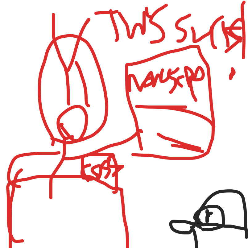 Drawing in Arthur, the Author Otter by Red Guy