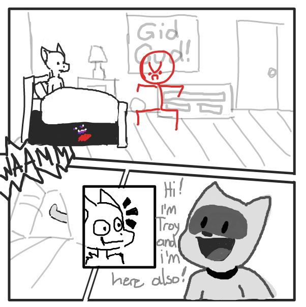 Drawing in OC COMIC 1 by Sluggishfella