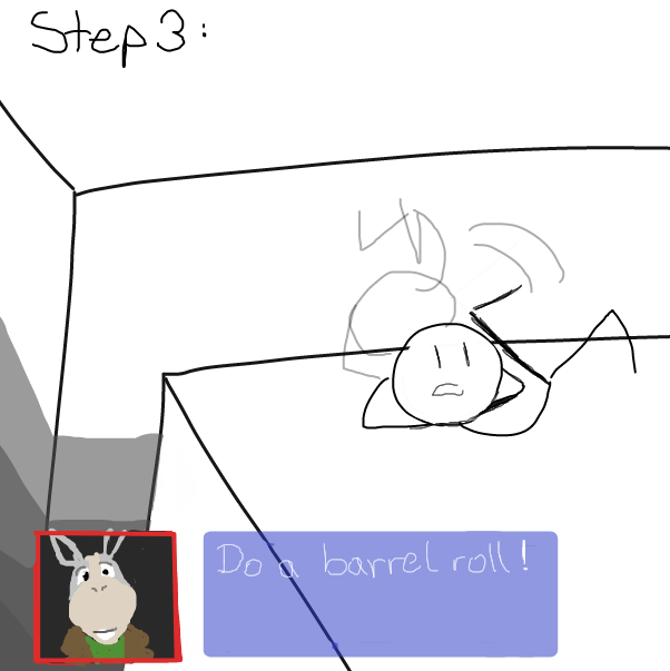 Do a barrel roll! - Online Drawing Game Comic Strip Panel by Sluggishfella