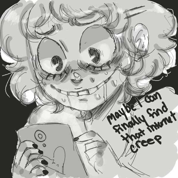 Drawing in incoming text by NurseKae