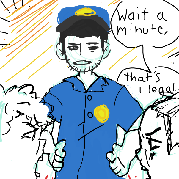 Drawing in That relatable moment when you get stabbed by elliebean