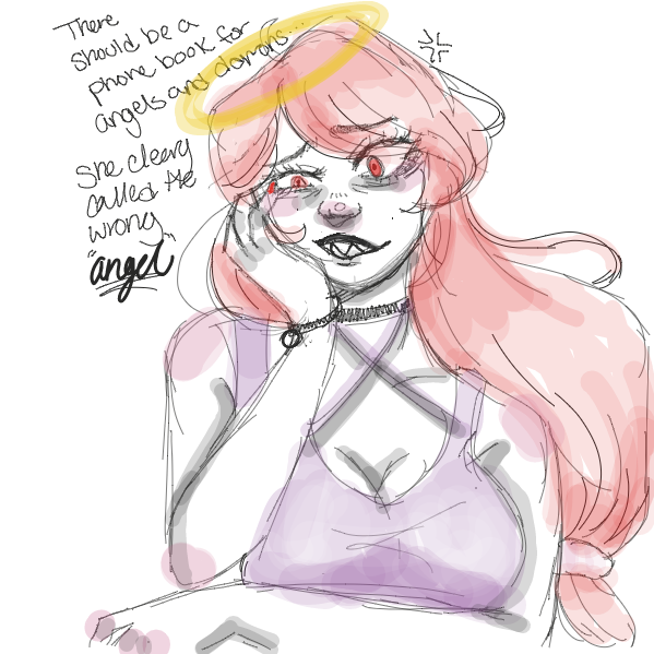 Drawing in Angel by NurseKae