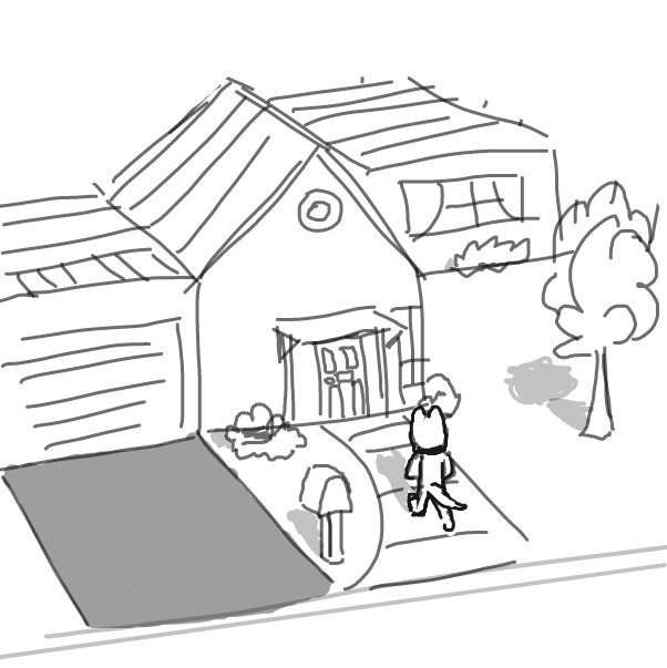 i'm coming! imma knock on the door! - Online Drawing Game Comic Strip Panel by Sluggishfella